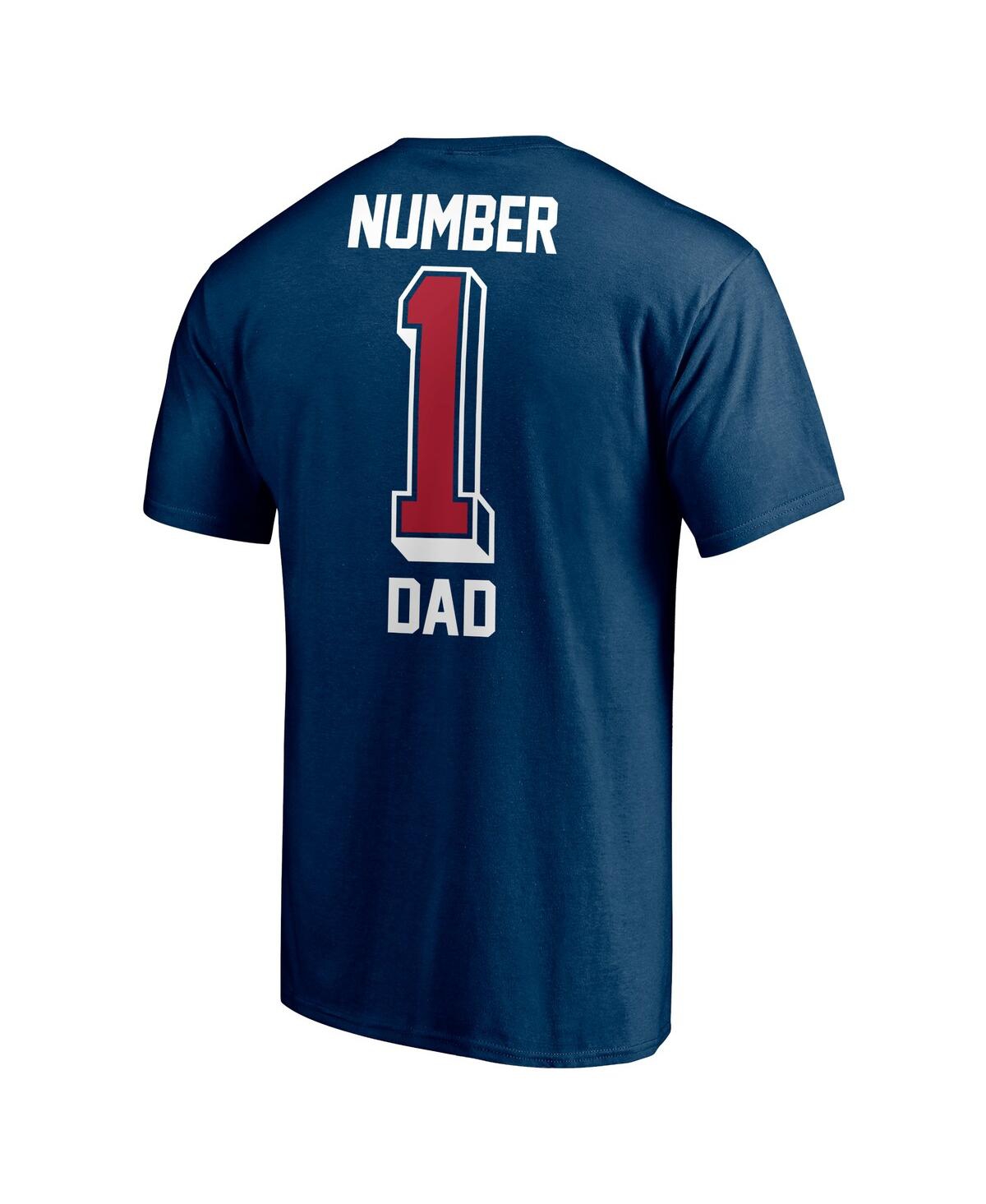 Fanatics Branded Navy Houston Texans #1 Dad T-shirt In Navy