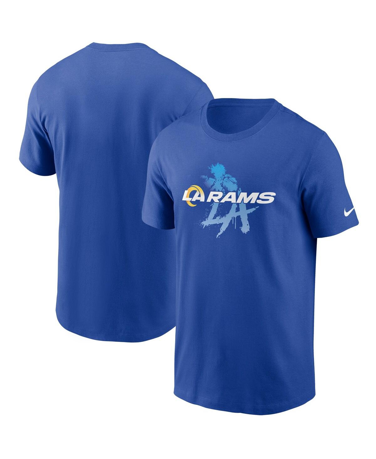 Shop Nike Men's  Royal Los Angeles Rams Hometown Collection Just Play T-shirt