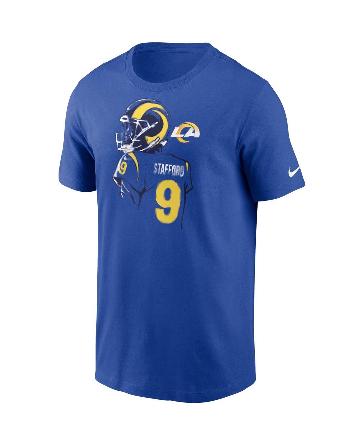 Nike Matthew Stafford Royal Los Angeles Rams Player Graphic T-shirt In Royal