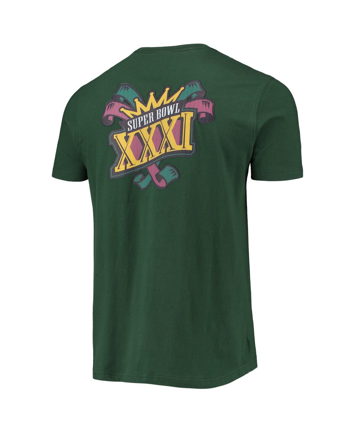 Men's New EraGreen Bay Packers Patch Up Collection Super Bowl Xxxi T-shirt - Green