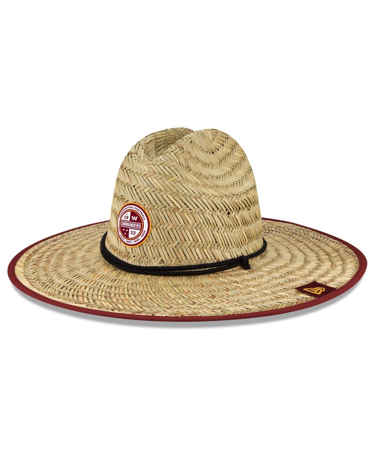 Men's New EraWashington Commanders 2022 Nfl Training Camp Official Straw Lifeguard Hat - Natural