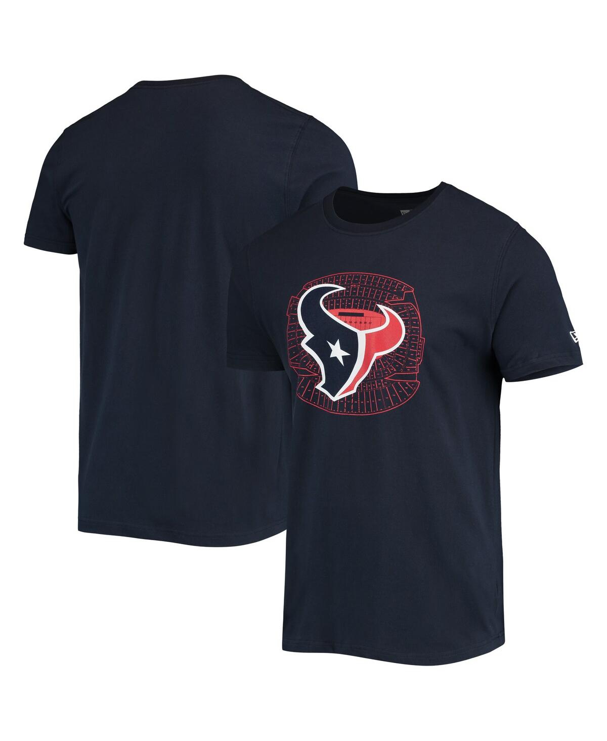Shop New Era Men's  Navy Houston Texans Stadium T-shirt