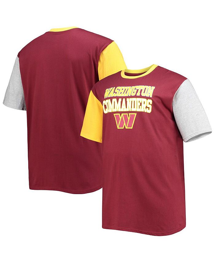 Fanatics Men's Branded Burgundy, Gold Washington Commanders Big and