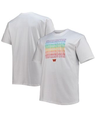 Men's White Washington Commanders Big and Tall City Pride T-shirt