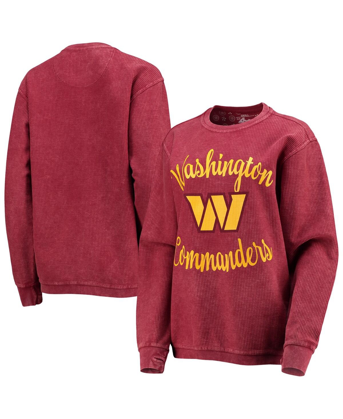 G-iii 4her By Carl Banks Women's  Burgundy Washington Commanders Comfy Cord Pullover Sweatshirt