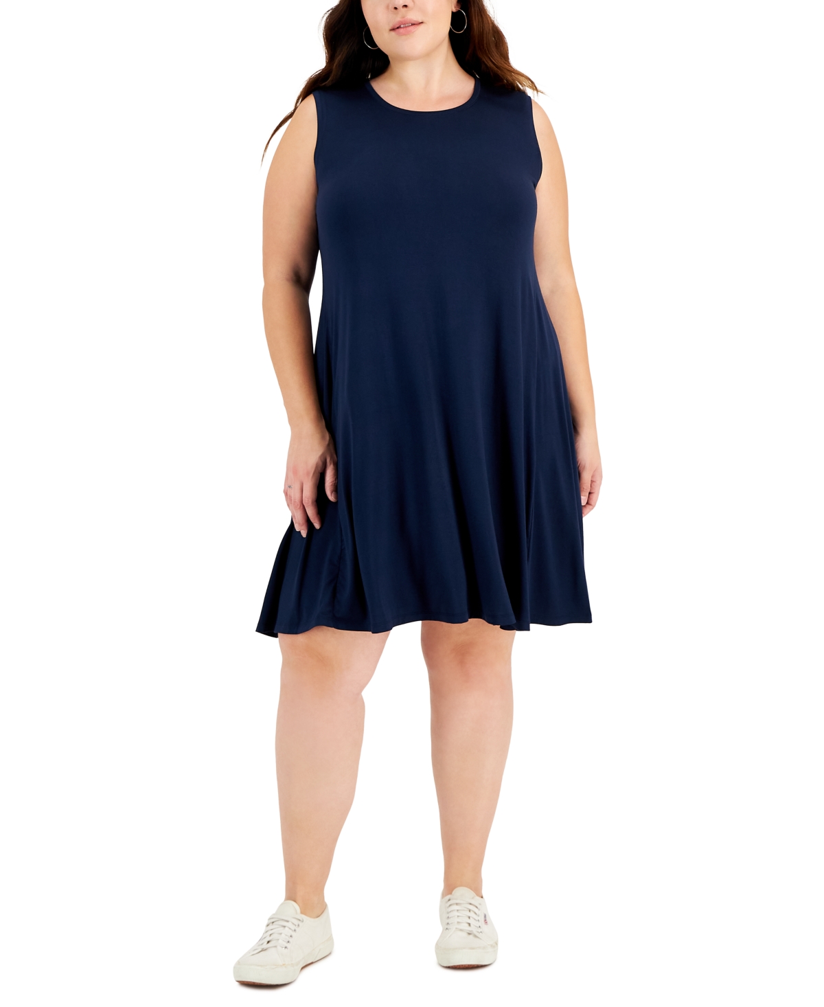 navy blue skater dress plus size Yours London Women's Plus Size Navy Blue Panel Skater Dress Size 12