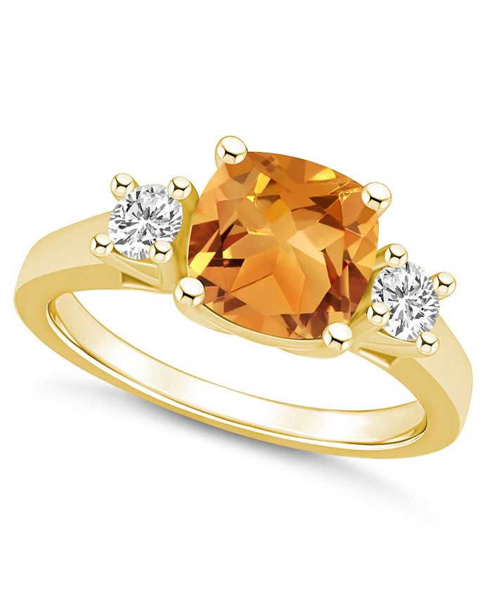 Macy's sales citrine ring