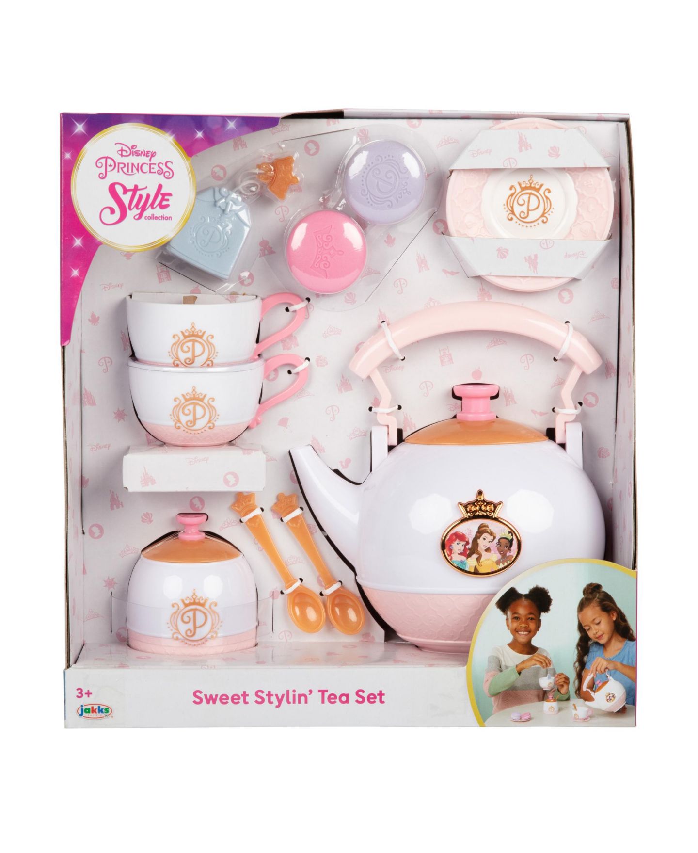 Детские игрушки Disney Princess Sweet Styling 12-Piece Tea Set, Ages 3+ — фото 2