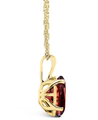 Garnet (3-1/10 ct. t.w.) Pendant Necklace in 14K Yellow Gold