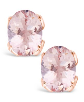 Morganite (2-1/3 ct. t.w.) Stud Earrings in 14K Rose Gold