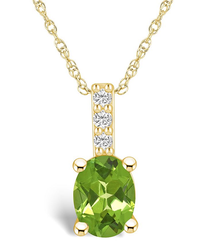 Macys peridot necklace sale