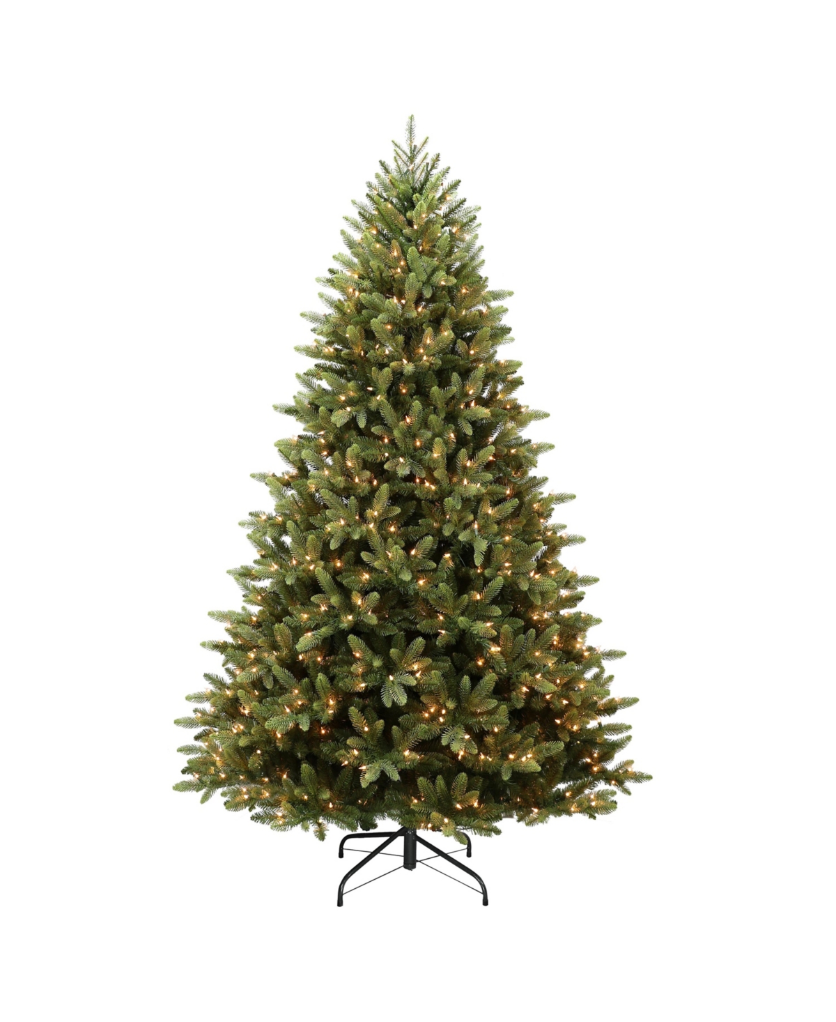 Puleo 6.5' Pre-lit Westford Spruce Tree With 500 Underwriters Laboratories Clear Incandescent Lights, 1916 In Green