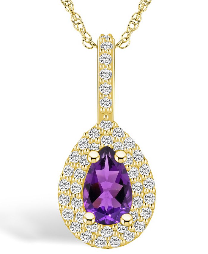 Amethyst necklace macys sale