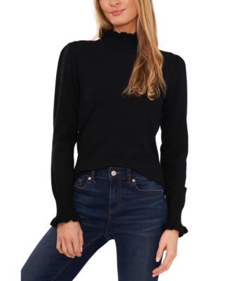 CeCe - Women's Mock Neck Long Sleeve Sweater