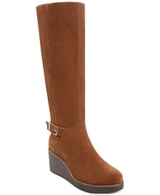 Atlinaa Wedge Riding Boots, Created for Macy's