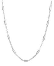 Macy's silver discount chain necklace