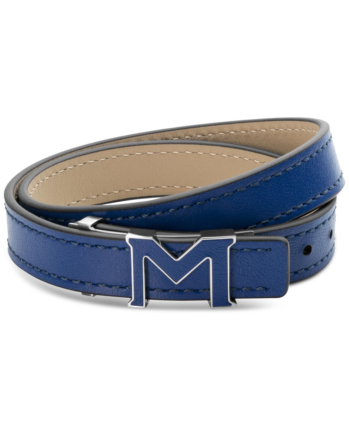 Shop Montblanc M Gram Bracelet In Blue