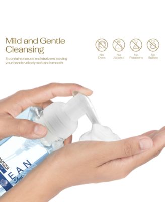 Hand Foaming Soap in Ocean Bliss, Moisturizing Hand Soap with Flawless Crystal Heart Bracelet - Hand Wash Set, 4 Piece