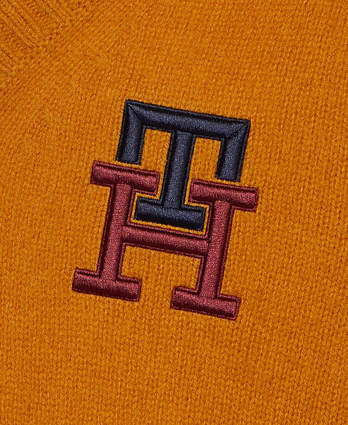 Tommy Hilfiger Men's Monogram Brushed Lambs Wool Sweater - Macy's