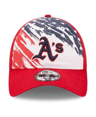 Men's Red Oakland Athletics 2022 4Th Of July 9TWENTY Adjustable Hat