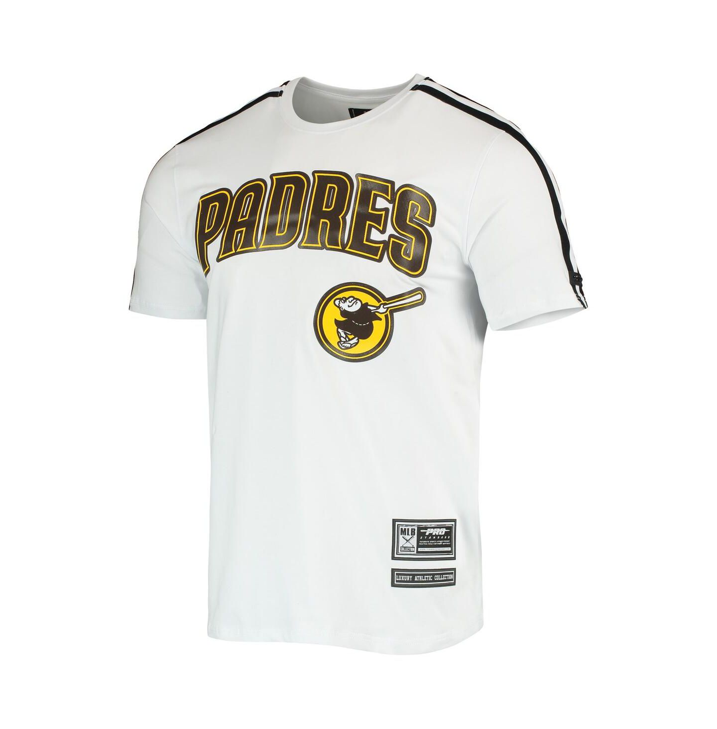 Мужская футболка Pro Standard White San Diego Padres Taping — фото 3