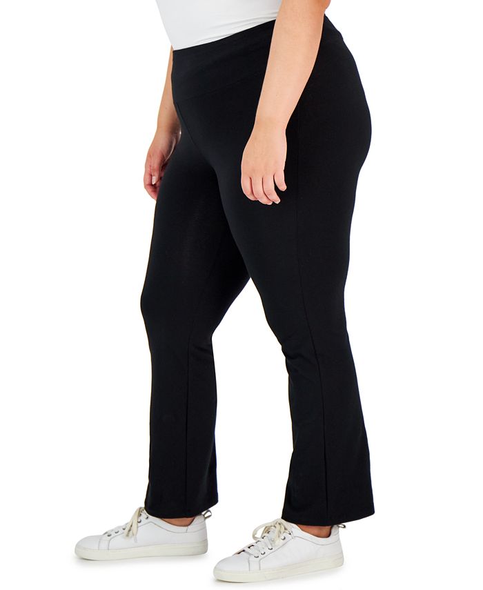 Style & Co Plus Size High Rise Boot Cut Leggings, Created for Macy's ...