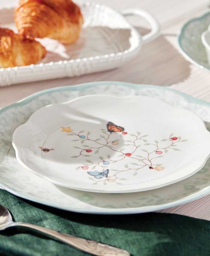 Lenox Butterfly eadow – Juego de té de 8 piezas servicio para 2 color