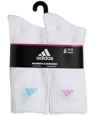 Women's 6-Pk. Athletic Cushioned Crew Socks