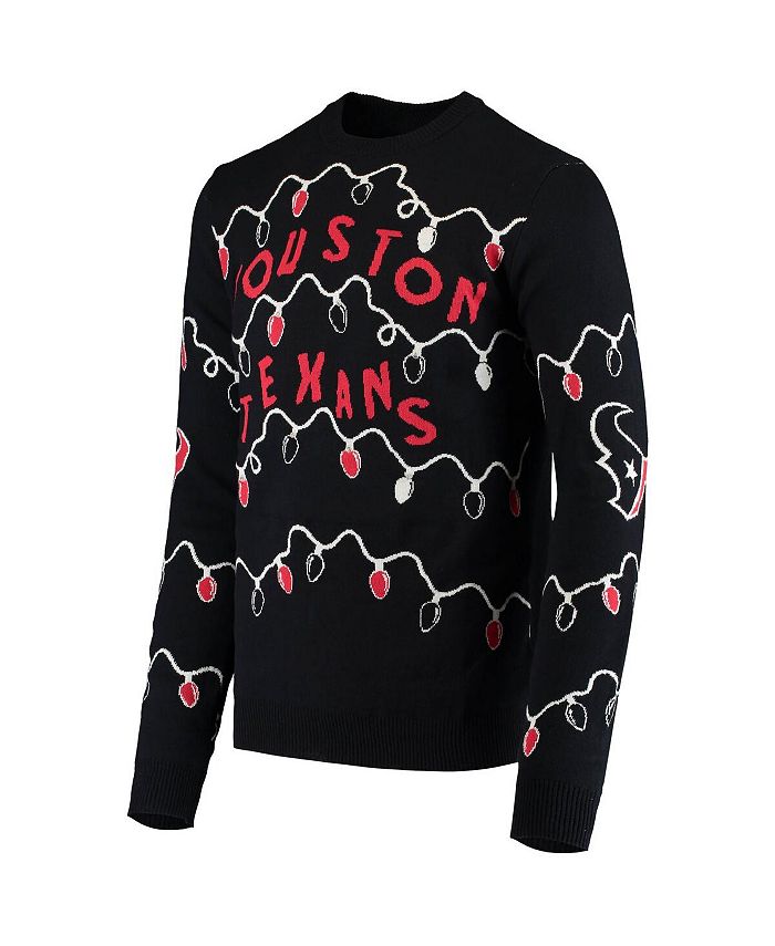 FOCO Men's Navy Houston Texans LightUp Ugly Sweater Macy's