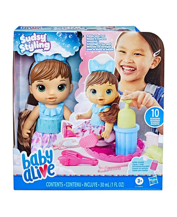 Baby Alive Sudsy Styling Doll Set Macy's