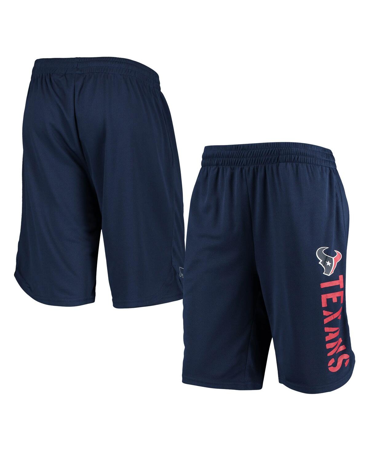 Shop Msx By Michael Strahan Men's  Navy Houston Texans Training Shorts