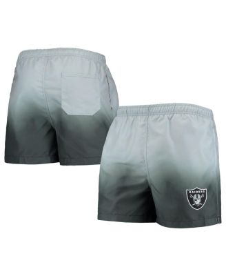 Men's Black, Las Vegas Raiders Dip-Dye Swim Shorts