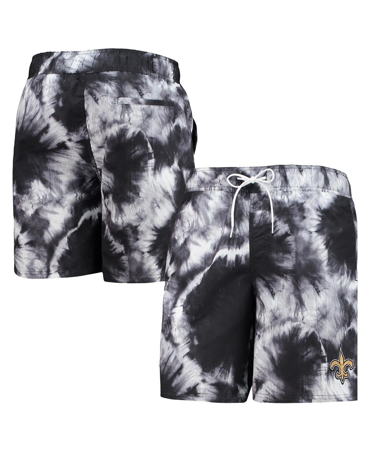 Shop G-iii Sports By Carl Banks Men's  Black New Orleans Saints Splash Volley Swim Shorts