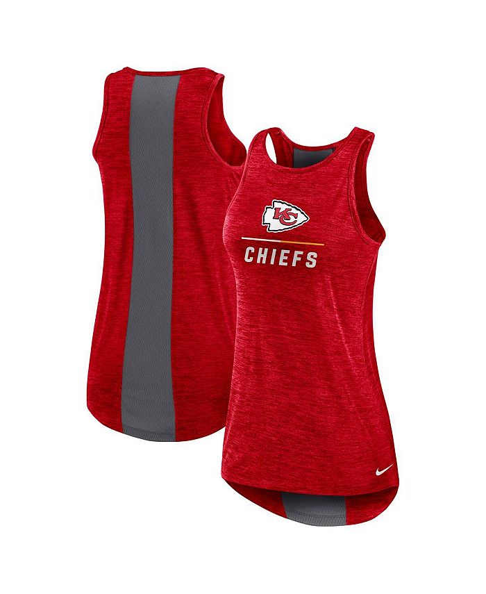 Nike Women's Red Kansas City Chiefs High Neck Performance Tank Top Macy's