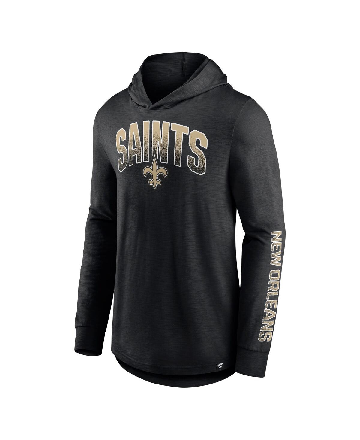 Fanatics Men's  Black New Orleans Saints Front Runner Pullover Hoodie In Black