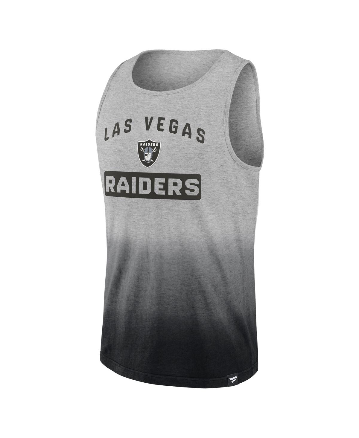 Shop Fanatics Men's  Heathered Gray, Black Las Vegas Raiders Our Year Tank Top In Heathered Gray,black