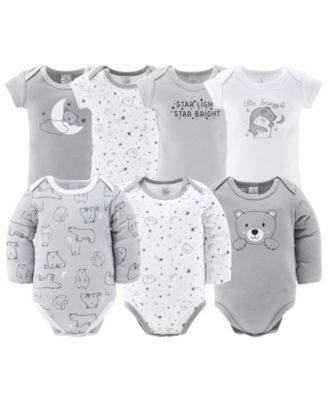 Baby Boys Newborn Shower Gift Set Layette Essentials, Grey, White