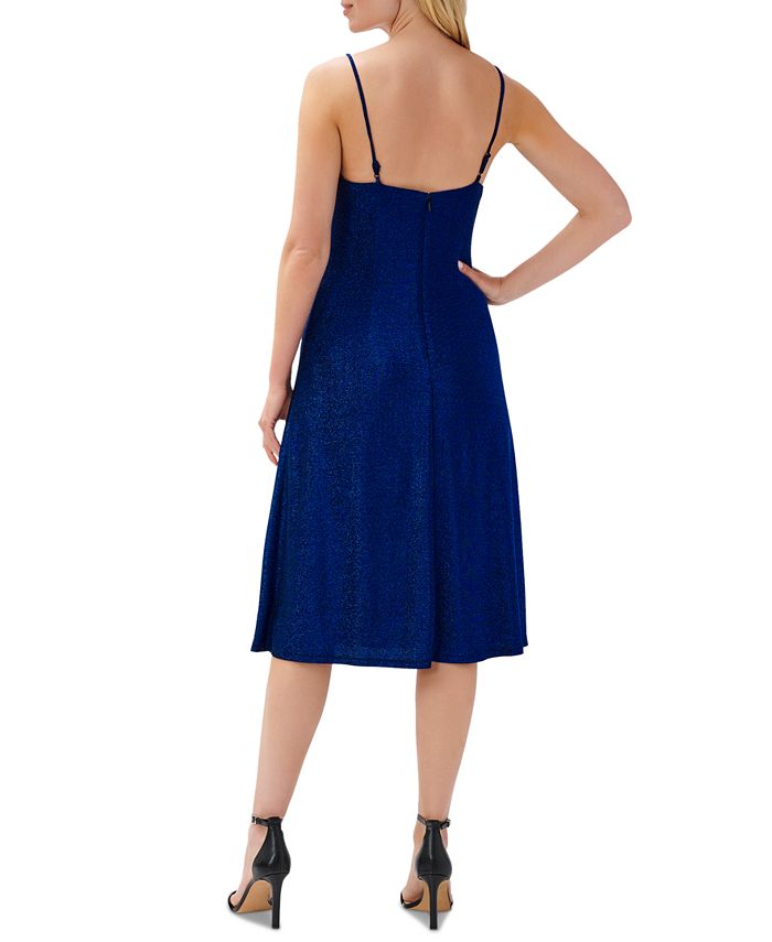 Aidan by Aidan Mattox Women's MetallicThreaded KeyholeCutout Dress