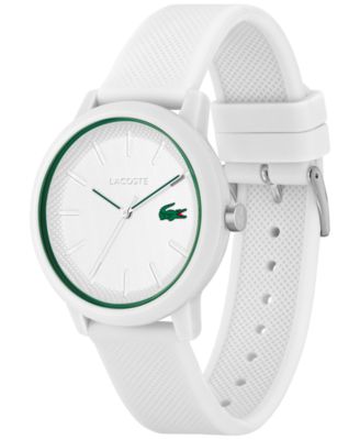 Men's L.12.12 White Silicone Strap Watch 42mm