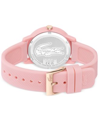 Women's L.12.12 Pink Silicone Strap Watch 36mm