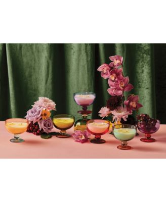 Paddywax Aura Rose & Red Tinted Goblet Saffron Rose Candle, 6 oz.