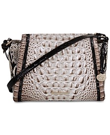 Hillary Fontaine Embossed Leather Crossbody