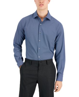 Alfani - Men's Geo-Print Dress Shirt