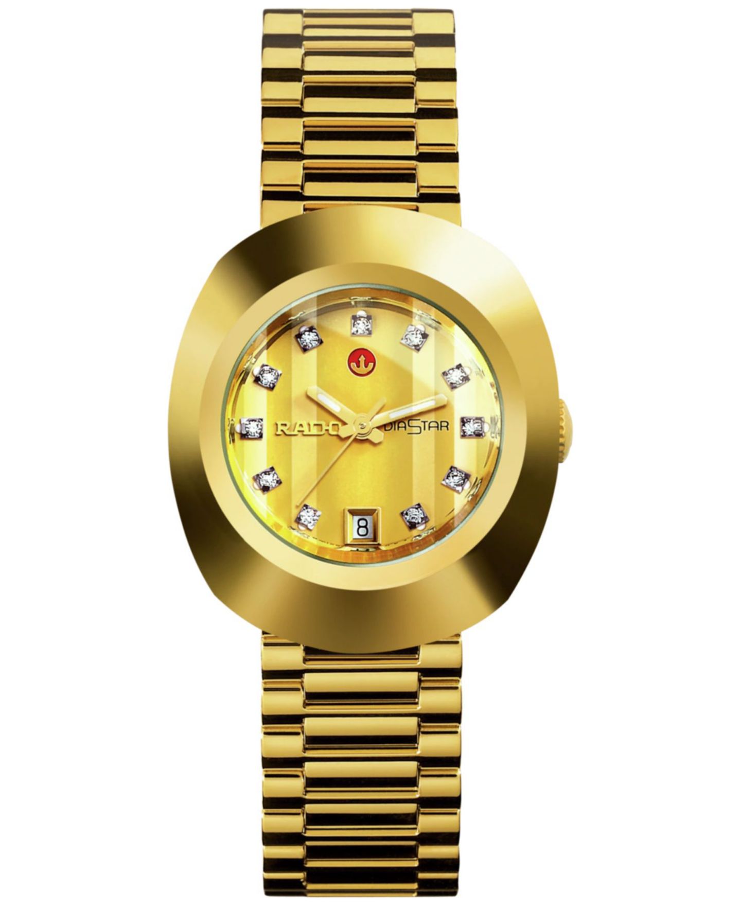 Часы Rado Unisex Swiss Original DiaStar Gold-Tone Stainless Steel Bracelet Watch 27mm — фото 1