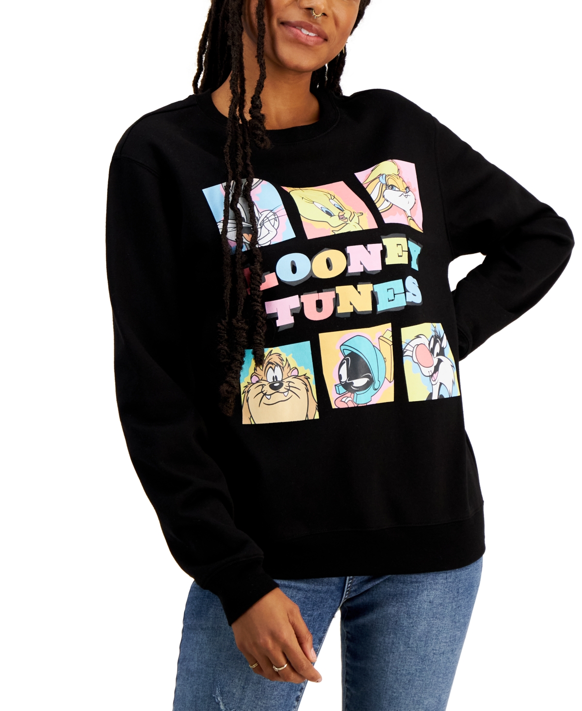 Love Tribe Juniors' Looney Tunes Box Sweatshirt