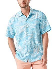 Men's Coconut Point Aqua Lush IslandZone® Camp Shirt