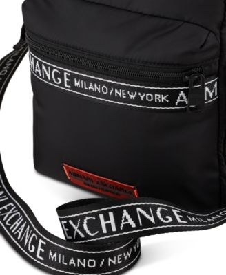A|X Armani Exchange Men's Logo-Strap Crossbody Bag - Macy's