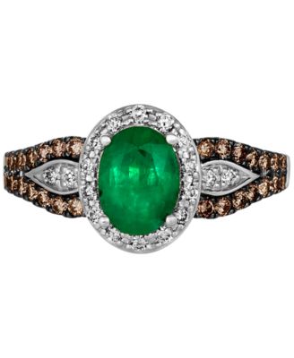 Le Vian Emerald 7 8 Ct T W Diamond 1 2 Ct T W Halo Ring In   22575413 Fpx.tif