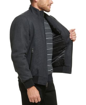 Calvin Klein Men's Bomber Coat - Black