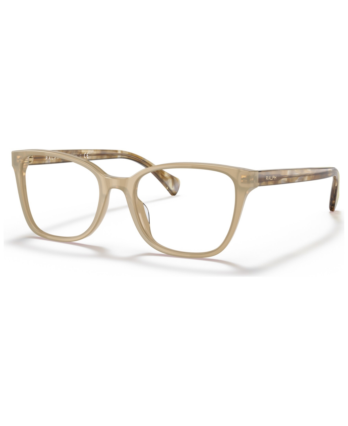 Shop Ralph Lauren Women's Pillow Eyeglasses Ra7137u In Shiny Opal Beige